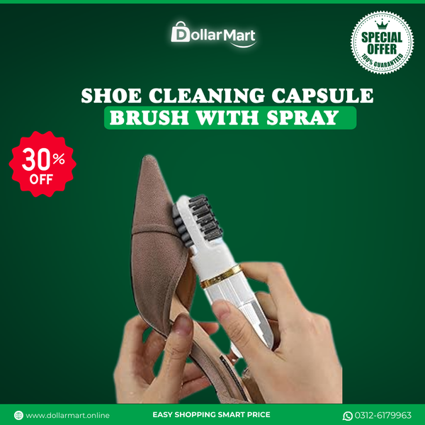 3 in 1 Multifunctional Shoe Cleaning Capsule Brush With Spray