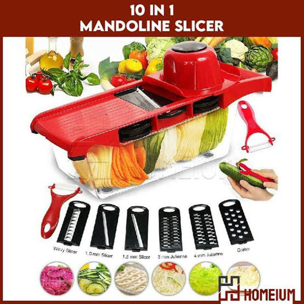 10 In 1  Mandoline Slicer Vegitable Cutter with Storage Box