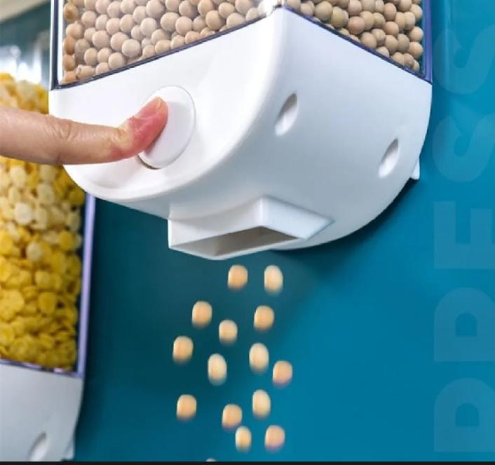 Wall Mounted Punch Free Rice And Cereal Dispenser
