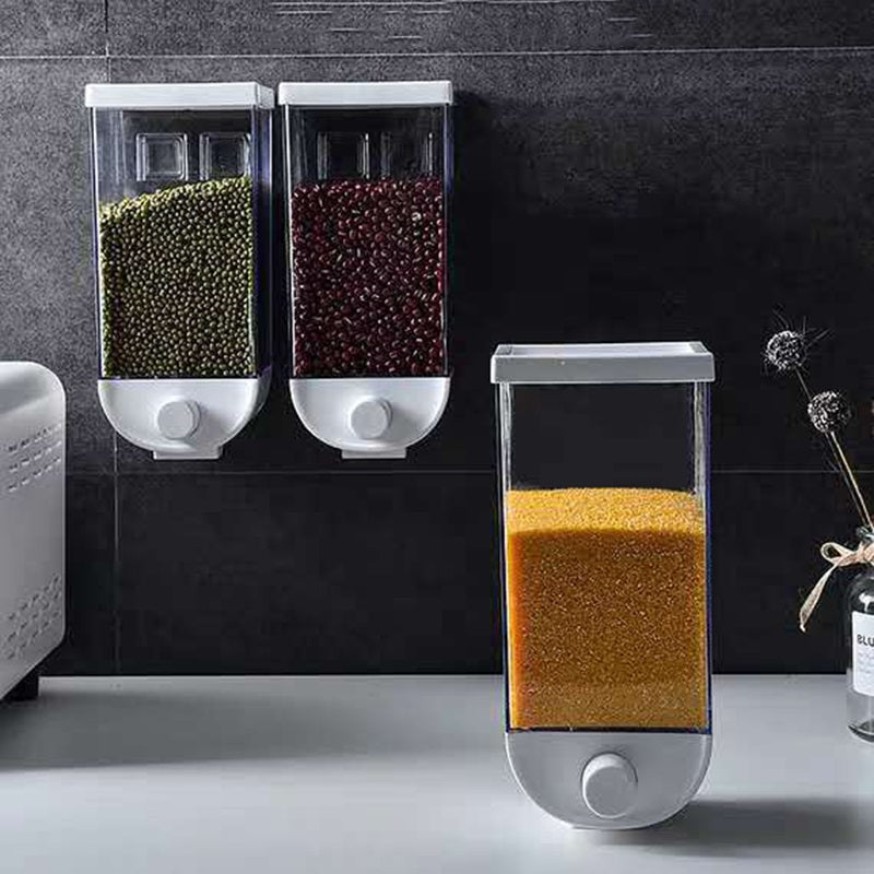 Wall Mounted Punch Free Rice And Cereal Dispenser
