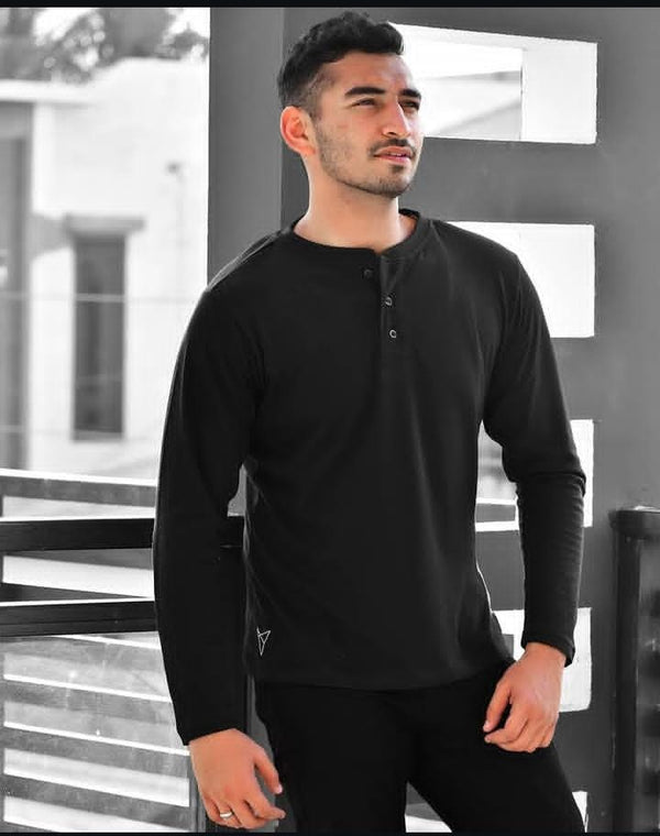 Men’s Long Sleeve Henley Shirt